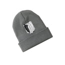 Attack on Titan Wings of Freedom Anime Skullies Caps Knitted Beanies Winter Warm Hats Men Women Boys Girls Gift Elastic