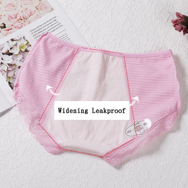 Women's Physiological Underwear, Women's Mid-rise Menstrual Leak