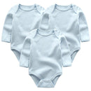 3pcs/lot long Sleeve Original Newborn Baby Bodysuit kids Clothing bebes Baby Boy Girl clothes set body suits