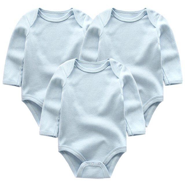 3pcs/lot long Sleeve Original Newborn Baby Bodysuit kids Clothing bebes Baby Boy Girl clothes set body suits