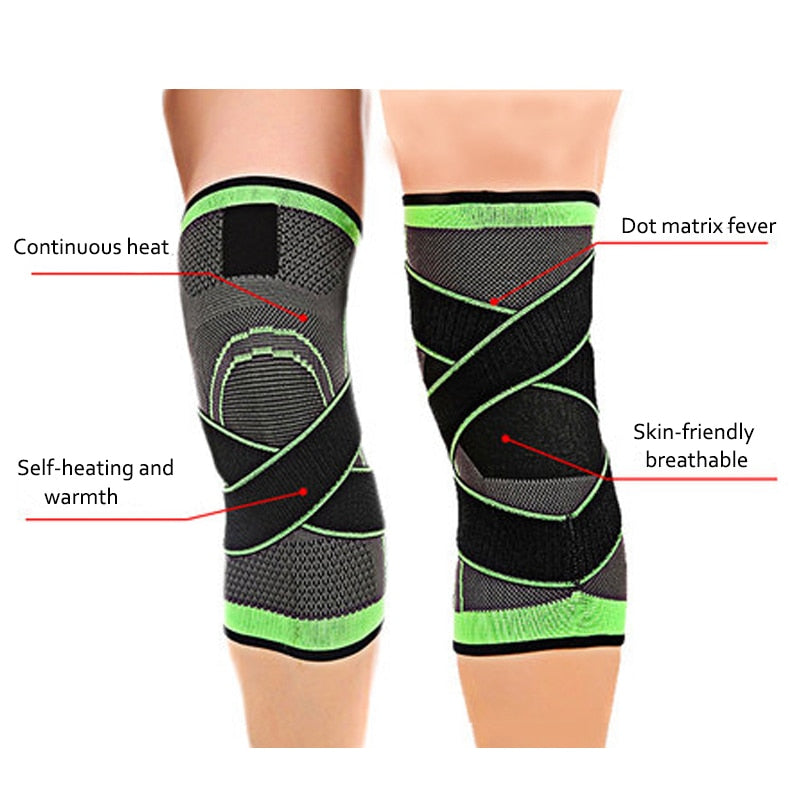 1/2Pcs Sports Compression Knee Brace Workout Knee Support for