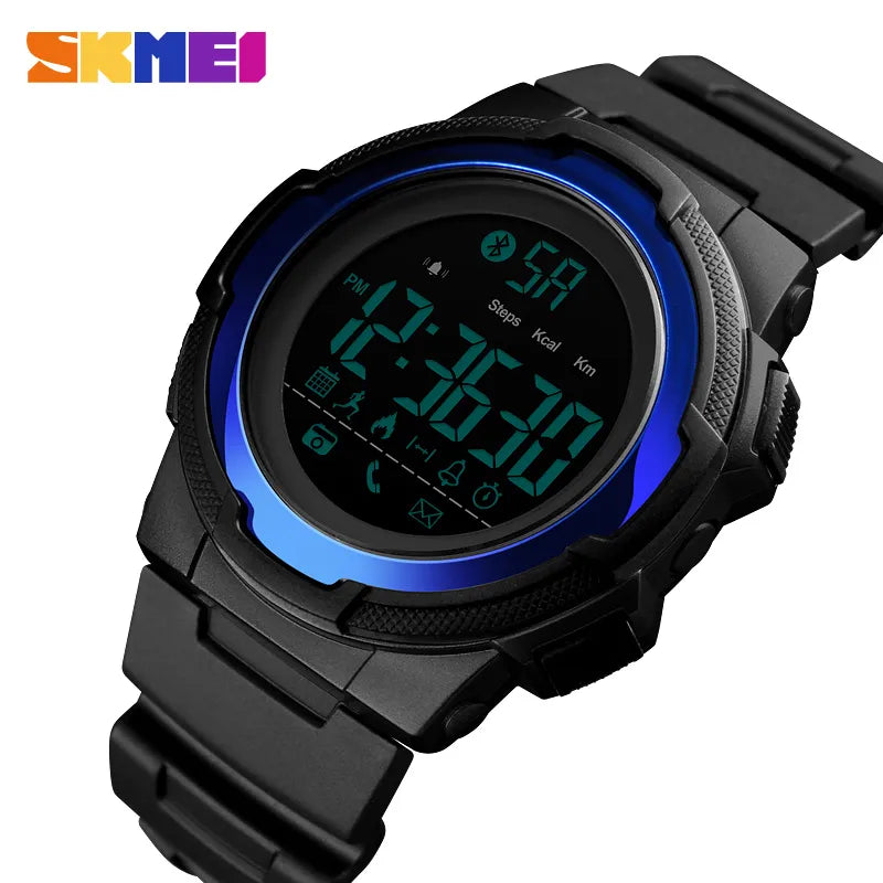 Men Smart Watch Calorie Pedometer Multi-Functions Remote 50M Waterproo