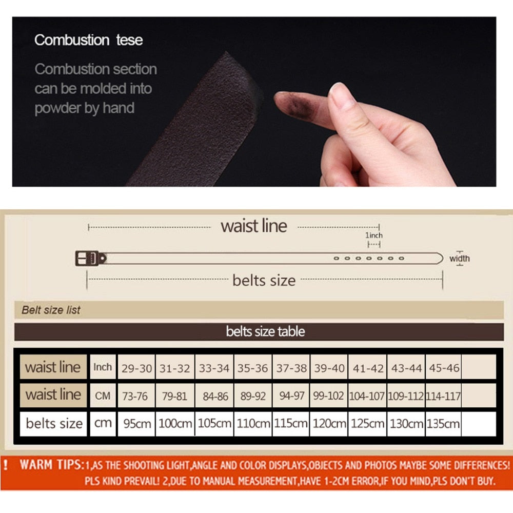 High quality genuine leather belt luxury designer belts men Belts for men  Cowskin Fashion vintage pin buckle for jeans