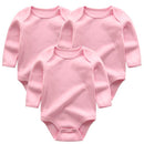 3pcs/lot long Sleeve Original Newborn Baby Bodysuit kids Clothing bebes Baby Boy Girl clothes set body suits
