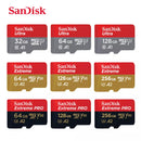 SanDisk Ultra Micro SD Card 16GB 32GB MicroSDHC Memory Card 64GB 128GB 256GB MicroSDXC EXTREME/Extreme PRO V30 U3 4K UHD TF Card