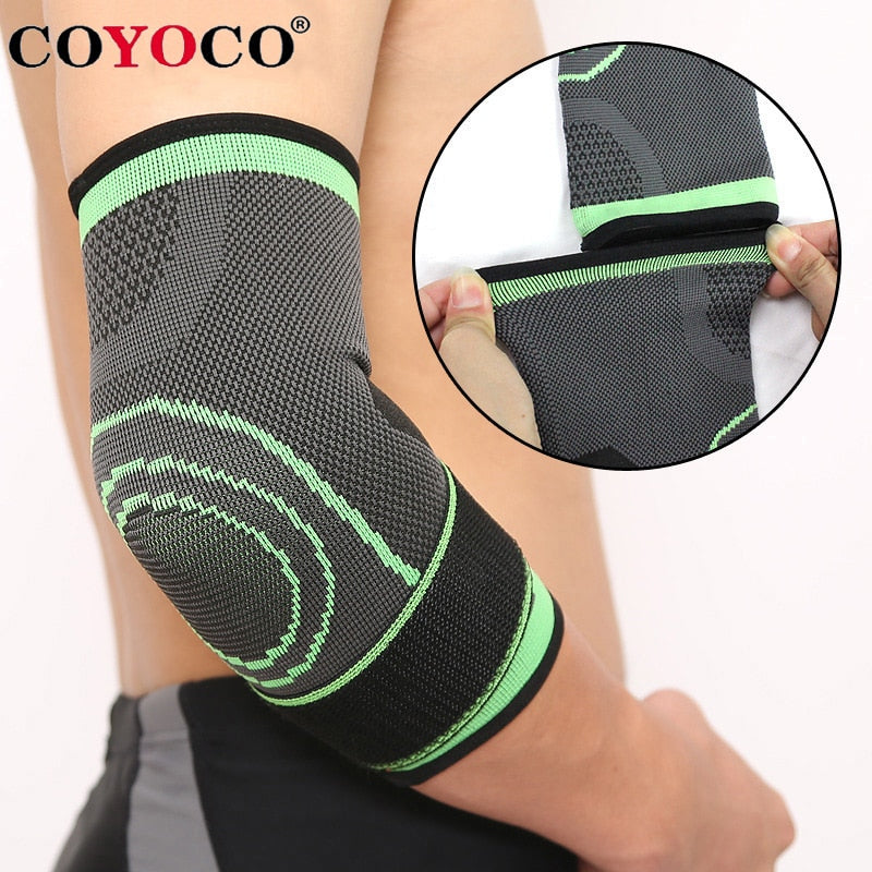 COYOCO Brand Bandage Elbow Pad Protect Support Knee Sleeve 1 Pcs Adjustable Sports Outdoor Cycling Gym Elbow Guard Brace Warm