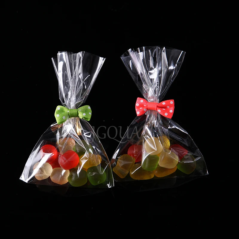 Transparent Flat Open Top Candy Bag OPP Plastic Cellophane Bag Lollipo