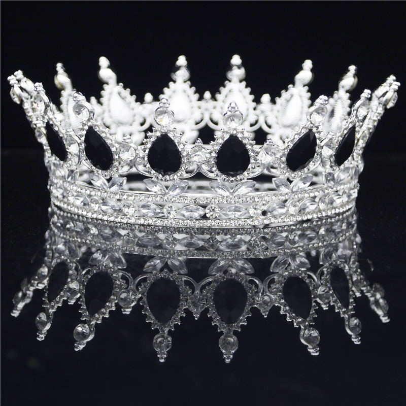 Crystal Vintage Royal Queen King Tiaras and Crowns Men/Women Pageant Prom Diadem Hair Ornaments Wedding Hair Jewelry Accessories