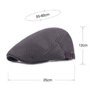 Men Women Casual Beret Hat Fashion Breathable Mesh Flat Cap Newsboy Style Beret Hats  Adjustable Adjustable Caps Gorras