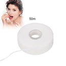AZDENT 10Rolls 50m Dental Flosser Oral Hygiene Teeth Cleaning Wax Mint Flavored Dental Floss Spool Toothpick Teeth Flosser Clean
