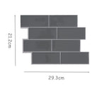 Grey brick Subway Tile Peel and stick Self Adhesive Wall decal Sticker DIY Kitchen Bathroom Home Decor Vinyl 3D