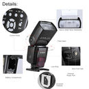 RU Andoer AD560 IV 2.4G Wireless On-camera Slave Speedlite Flash Light GN50+Trigger for Canon Nikon Sony  DSLR Cameras