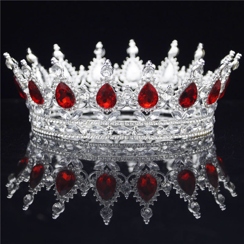 Crystal Vintage Royal Queen King Tiaras and Crowns Men/Women Pageant Prom Diadem Hair Ornaments Wedding Hair Jewelry Accessories