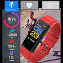 MNWT 5 Colour Wristband Smart Watch Men Women Heart Rate Monitor Blood Pressure Fitness Sports Smart Bracelet For IOS Android