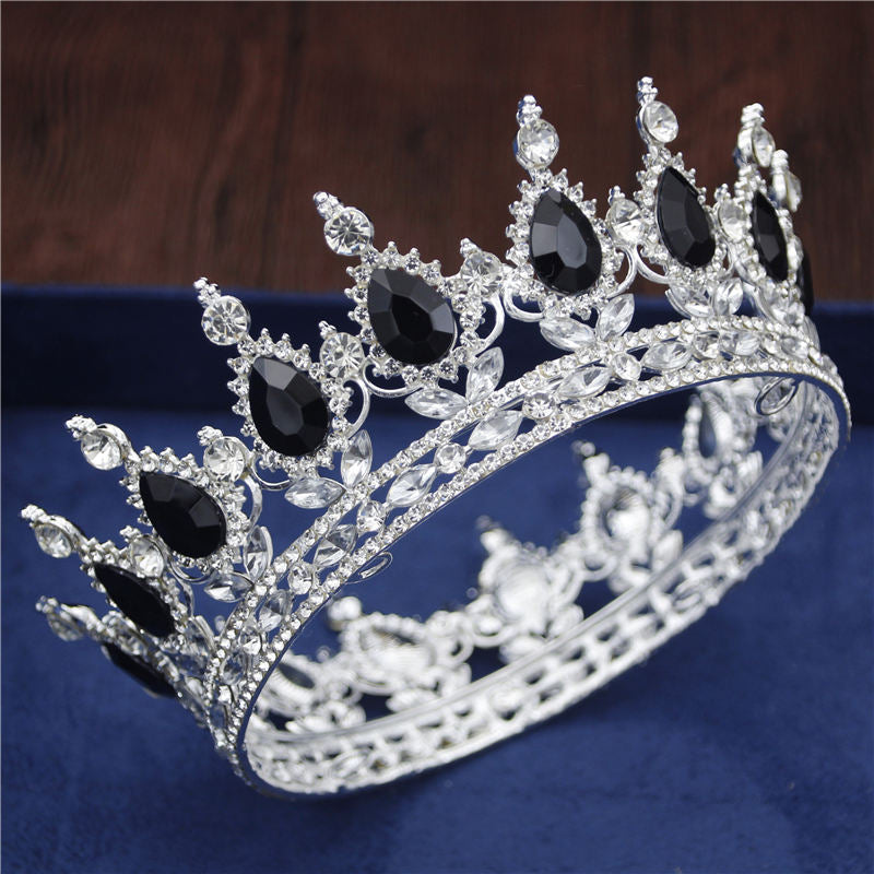 Crystal Vintage Royal Queen King Tiaras and Crowns Men/Women Pageant Prom Diadem Hair Ornaments Wedding Hair Jewelry Accessories