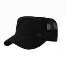 Adjustable Outdoor Baseball Cap Breathable Flat Mesh Hat Sun Hats for Men