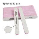 3/5/10Pcs Professional Nail File 80 100 180 Grit Unhas De Gel Nail Files Sandpaper Moon Style Acrylic Nail File Art Tools