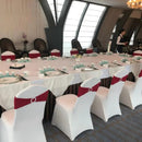 50pcs/lot Spandex Chair Sash Bands With Buckle Wedding Lycra Chair Band For Chair Cover Party Birthday Banquet Chair Decoration