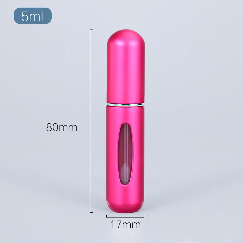 5ml Perfume Atomizer Portable Liquid Container For Cosmetics Mini Aluminum Spray Alcochol Empty Bottle  Refillable For Traveling