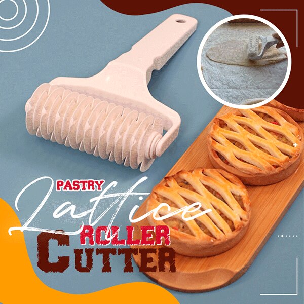 1PC High Quality Pie Pizza Cutter Pastry Bakeware Embossing Dough Roller Lattice Roller Cutter Cake Tools Plastic Baking Tool