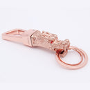 Honest Luxury Men Women Car Keychain Leapard Dragon Genuine Leather Rope Key Ring for Male Jewelry Creativity Gift Wholesale