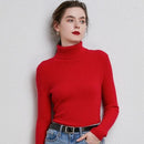 New Women Knitted Turtleneck Sweater Casual Soft Polo-neck Jumper Fashion Slim Femme Elasticity Pullovers Collar Style