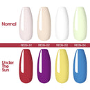 ROSALIND Pure Color Poly Nail Gel Jelly Polish 15ml Hybrid Varnishes Gel Nails Art Design Glitter Nail Polish UV Builder Lacquer