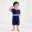 Pureborn Newborn Baby Romper Cotton Sailor Baby Clothes Holiday Romper for Baby Girls Boys Baby Jumpsuit