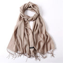 Solid Color Soft Women Scarf Cashmere-like Scarves Lady Thin Shawls Wraps Pashmina Femal Hijab Headband