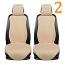 Car Seat Cover Protector Auto Flax Front Back Rear Backrest Linen Seat Cushion Pad for Automotive Interior Truck Suv Van
