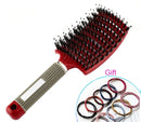 Hair Scalp Massage Comb Bristle Nylon Hairbrush Detangle Women Wet Curly Hair Comb Professional Massage Comb Brush for Salon