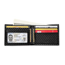 ZOVYVOL Customized Name Carbon Fiber Leather Smart Wallet Cards Holder RFID Money Clips Wallet Men Slim Purse Credit Card Holder
