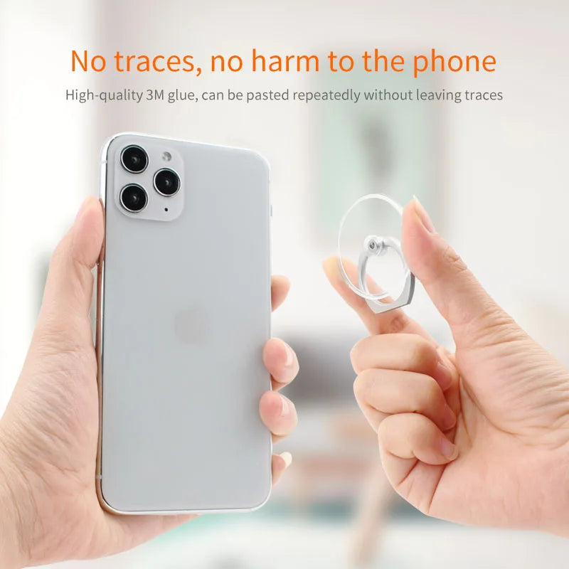 Universal Stent Mobile Phone Holder Stand Finger Ring Magnetic For cute Cell Smart Phone Transparent holder for iphone XS MAX 8