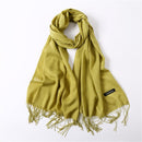 Solid Color Soft Women Scarf Cashmere-like Scarves Lady Thin Shawls Wraps Pashmina Femal Hijab Headband