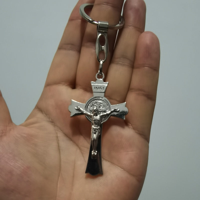 Jesus Cross Keychains Christian Religious Beliefs Key Chains Fashion Jewelry Accessories Gift Bag Charm Car Keyring