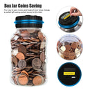 Piggy Bank Money Box Jar 1.5L 1.8L ATM Counter Electronic Digital LCD Counting Coin Money Saving Box Coins Storage Box Jar