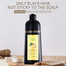 Mokeru 500ml Long Lasting Natural Ginger Fast Dye Permanent Black Hair Dye Shampoo For Women and Men Gray Hair Covering Removal
