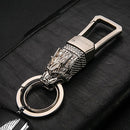 Honest Luxury Men Women Car Keychain Leapard Dragon Genuine Leather Rope Key Ring for Male Jewelry Creativity Gift Wholesale