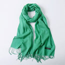 Solid Color Soft Women Scarf Cashmere-like Scarves Lady Thin Shawls Wraps Pashmina Femal Hijab Headband