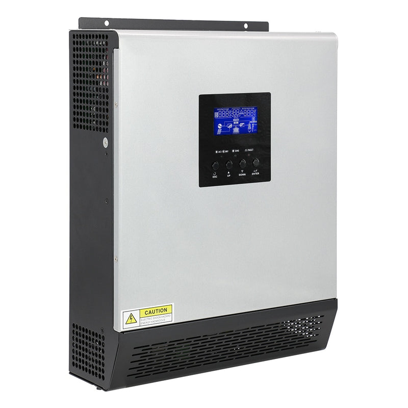 2400W 3KVA Pure Sine Wave Hybrid Solar Inverter 24VDC Input 220VAC 110VAC Output 50A PWM Solar Charger Controller and AC Charger