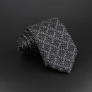 Fashion Polyester Necktie For Men Business Meeting Formal Striped Dot Floral 8cm Jacquard Tie Daily Wear Cravat Suit Accessories