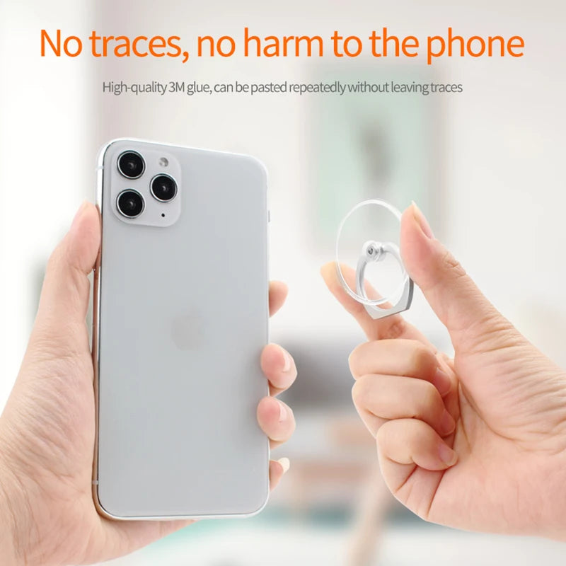 Universal Stent Mobile Phone Holder Stand Finger Ring Magnetic For cute Cell Smart Phone Transparent holder for iphone XS MAX 8