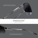 Genuine KINGSEVEN Polarized Men Aluminum Sunglasses Driving Mirror Lens Male Sun Glasses Aviation Women For Men Eyewear 9126