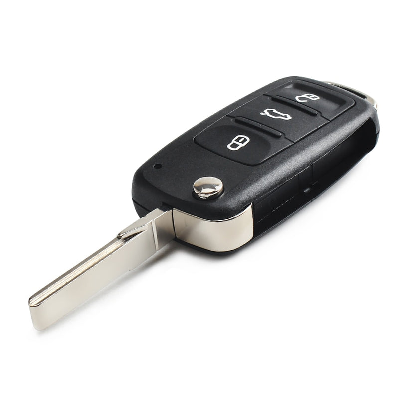 KEYYOU Flip Folding Remote Car Key Fob For Volkswagen VW Tiguan GOLF P