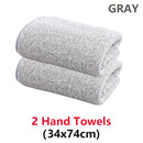 2/4 Pcs Bamboo Charcoal Coral Velvet Bath Towel For Adult Soft Absorbent Quick-Drying Towel Home Bathroom Microfiber Towel Sets