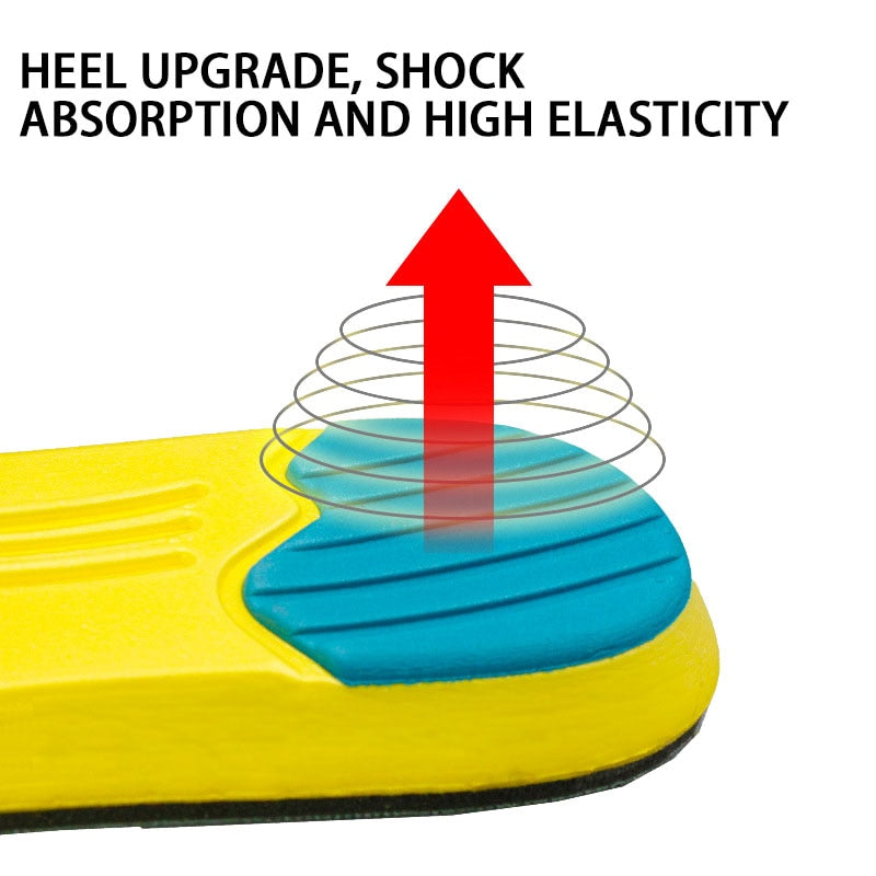 Memory Foam Sports Running insoles for feet Arch Support Shoes Insoles Flat Feet Breathable Man Women Orthopedic Pad