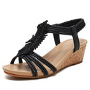 New Arrival Women Shoes Comfort Rome Gladiator Casual Beach Sandals Woman Summer Zip Sandalias Large Size 35-42E388