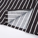 Women Pinstripe skirts High Waist Belt Hips-wrapped knee vintage slim elegant office lady business work Bodycon Pencil Skirt NEW