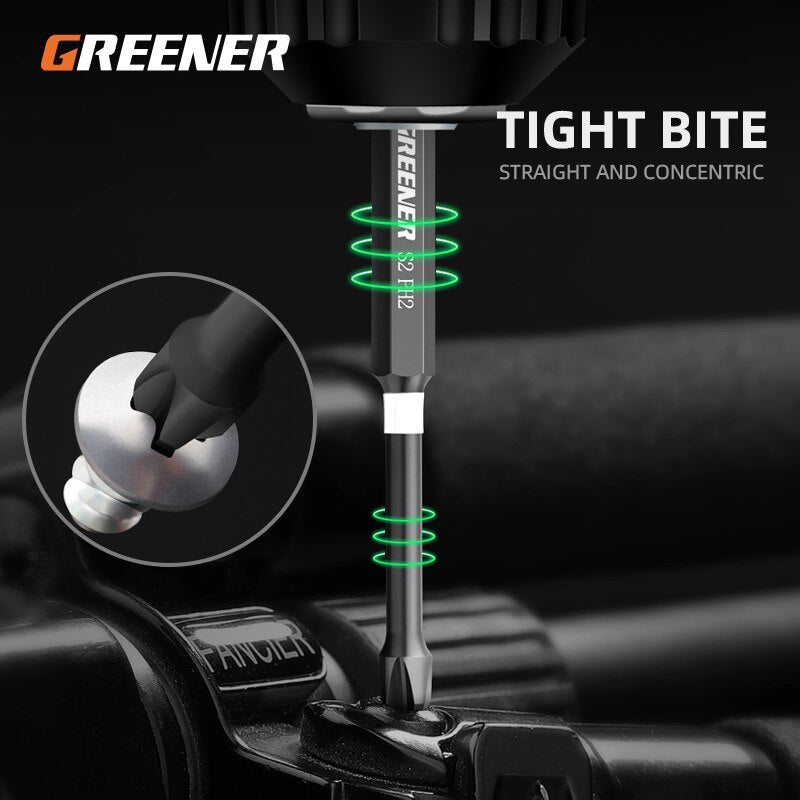 Greener Impact Strong Magnetic Batch Head Cross High Hardness Hand Drill Bit Screw Electric Screwdriver Set 50 65 70 90 150mm