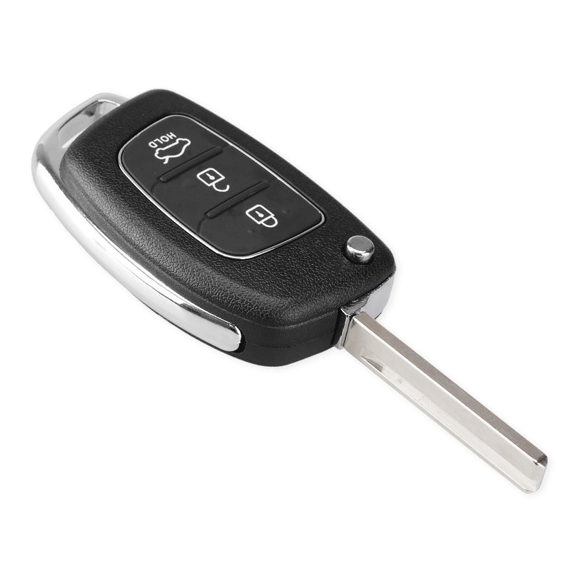 KEYYOU 3 Button Folding Flip Remote Key Shell Car Key Case For Hyundai